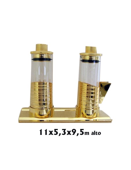 Rosario Cristal Tallado 7X6mm Azul Tipo Barril Ancho Con Reflejos