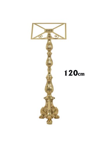 Atril Bronce 120Cm Pie Garras Leon