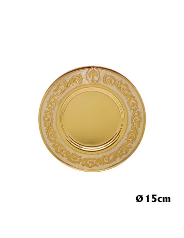 Patena Caliz Metal Dorada Grabado...