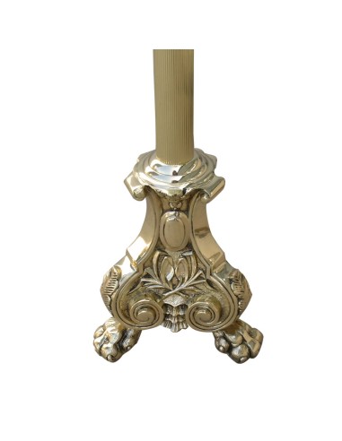 Cirial Bronce 120Cm Pie Garras Leon...