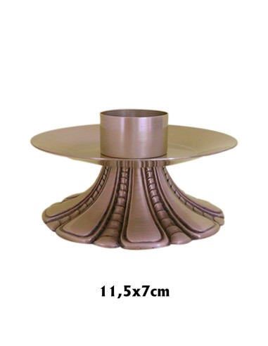 Candelero 9014 Tipo Flor Cuero