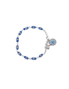 Pulsera Cristal Azul 4mm...