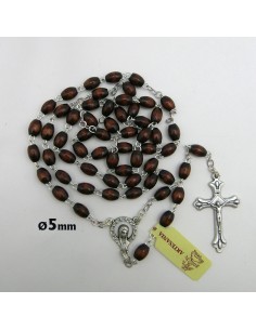 Rosario Madera Oval 5mm...