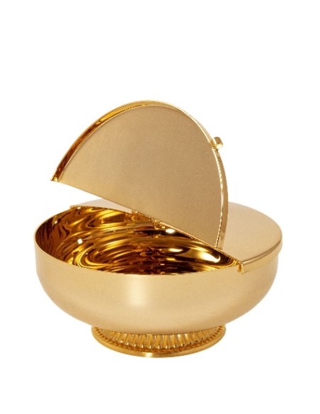 Copon Patena Dorado 16 cm con Tapa Apertura Parcial o Total