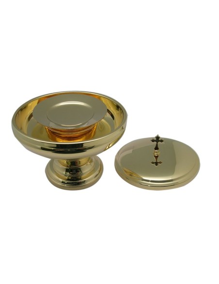 Copon Comunion 2 Especies Con Caliz Y Patena Mini Con Base 15X15cm Dorado