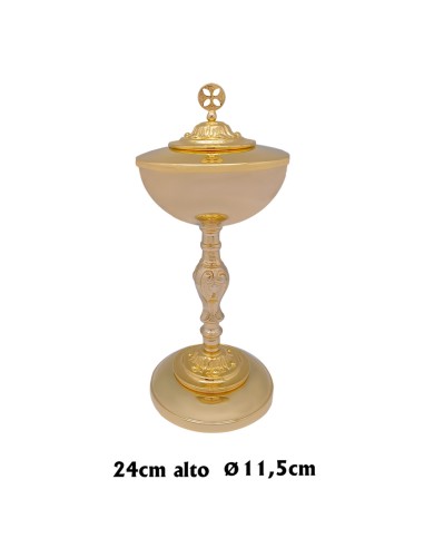 Copon Metal Nudo Alto Pie Con Aristas 24cm Alto