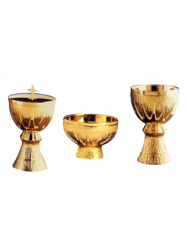 Caliz Metal Plateado Decorado Greca...