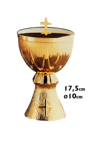 Caliz Metal Dorado Copa Con Greca Y...