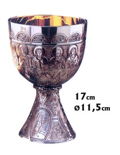 Caliz Metal Plateado...