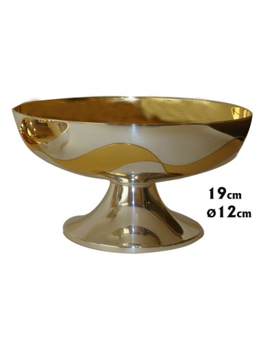 Copon Patena Metal Plateado Ondas Doradas Grande 500 Formas N53721