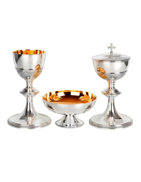 Copon Patena Metal Plateado N5402 Con Pie 9cm