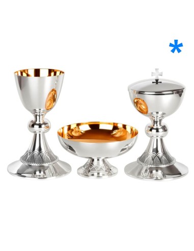 Caliz Metal Dorado Cordon Cincelado...