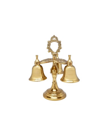 Carrillon 3 Campanas Dorado Bronce Pequezzzzzo