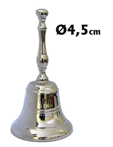Campana Bronce 4. 5Cm Niquelada...