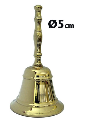 Campana Bronce 5Cm Dorada Altura 10Cm
