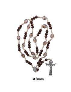 Rosario madera y cuerda Via...