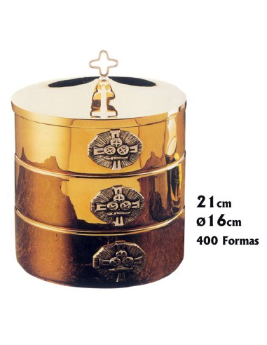 Copon Triple Con Tapadera Dorado N5535