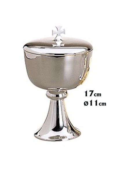 Rosario Plastico Liso Blanco Con Veta 8Mm