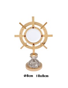 Custodia Dorada Octogonal...