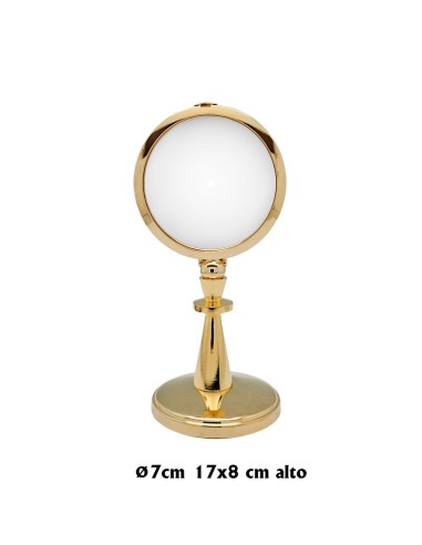 Custodia Mini Metal Dorado 17x8cm Base De 7cm