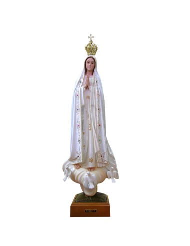 Virgen Fatima Res 58cm Decorada