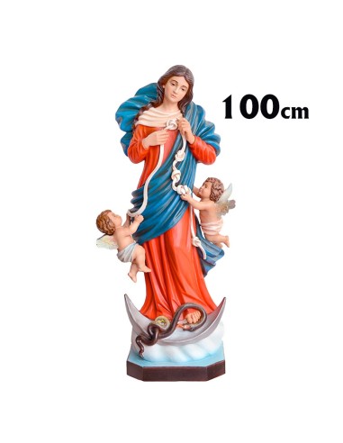 Virgen Desatanudos Res 100cm Decorada