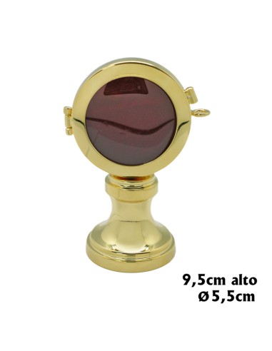 Portarelicario Dorado Con Base 9. 5Cm...