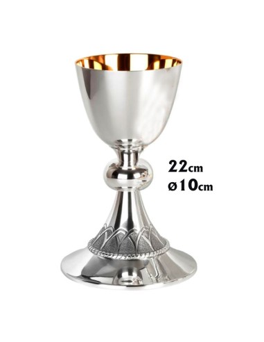 Caliz Metal Dorado Cordon Cincelado...
