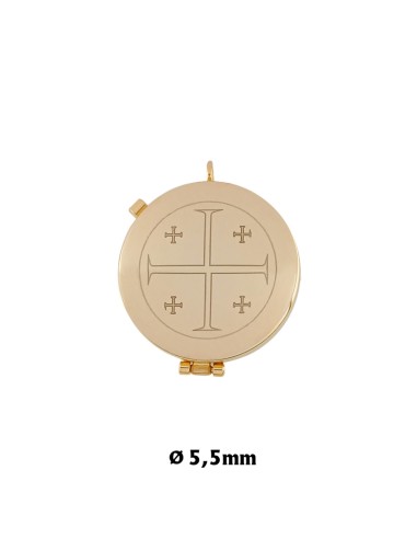 Portaviatico Dorado Grabado Cruz De...