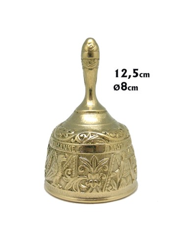 Campana Metal Dorada Evangelistas 8cm...