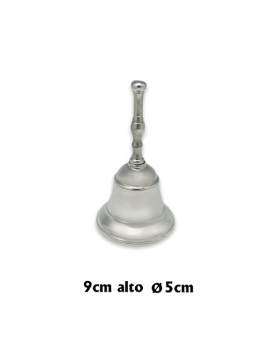 Campana Bronce 5Cm Niquelada Altura 10Cm