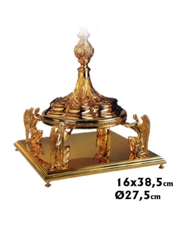 Custodia Dorada Tallada Centro...