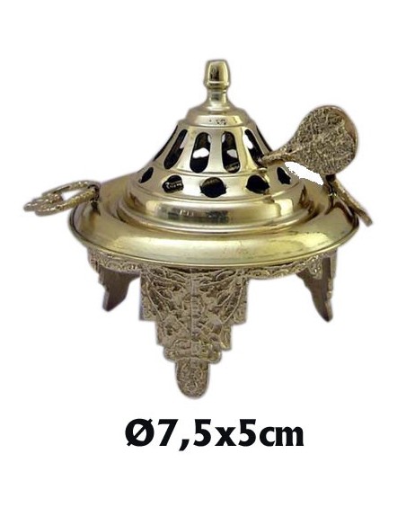 Naveta Dorada Labrada 10x14cm