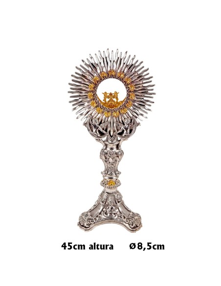 Custodia Bicolor con Angeles y Flores 45cm
