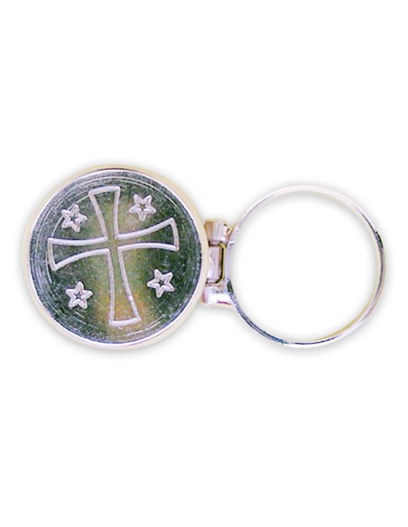 Rosario Collar Plastico San Benito A Dos Tonos Marron Y Negro