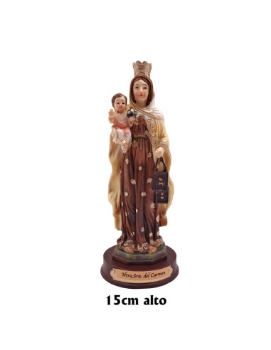 Virgen Carmen Res 15cm