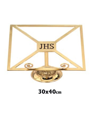 Atril Altar Bronce 40X30cm Pie Redondo