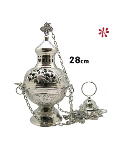 Incensario Bronce Niquelado Gotico...