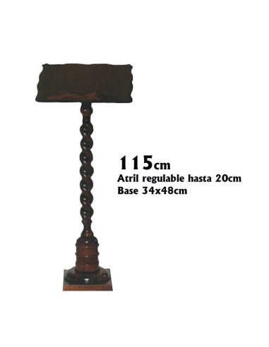 Atril Sede Madera Pie Salomonico...