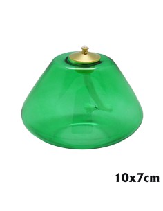 Lampara Cristal Verde...
