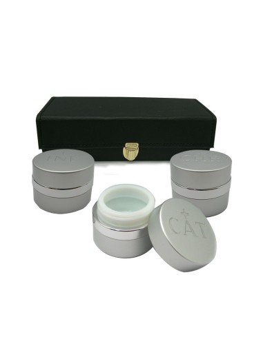 Crismera 3 Vasos Aluminio Plateado Y...