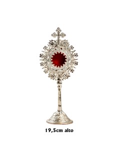 Relicario Plateado con Cruz...