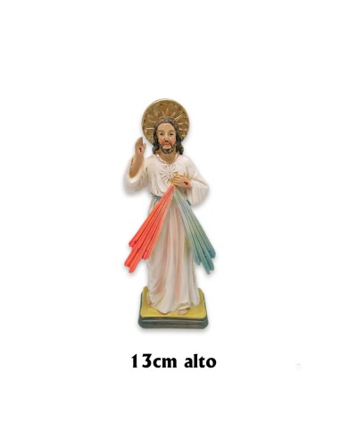 Jesús Misericordioso Res 13cm Base P58