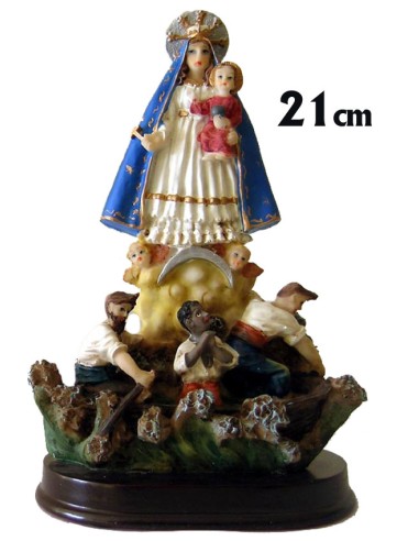 Virgen Caridad Cobre Mar 21cm