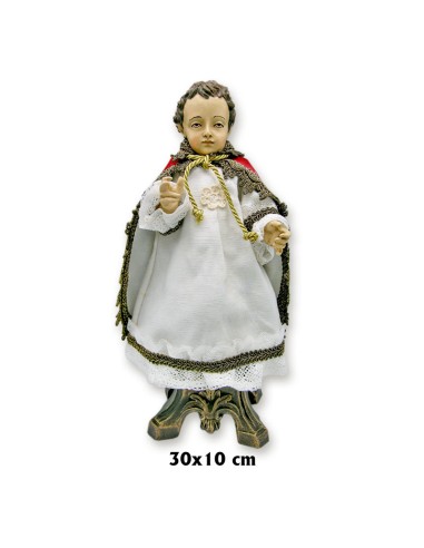 Niño Jesús Vestido Mar 30x10cm Decorado Bendiciendo FIN