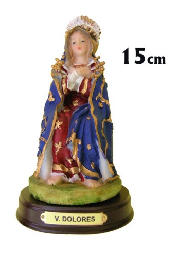 Virgen De Los Dolores 15cm Res Dura