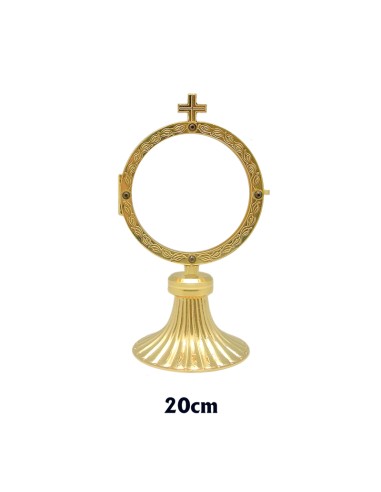 Custodia Dorada Redonda 15cm Con Cruz...