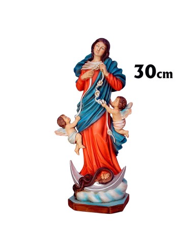 Virgen Desatanudos Res 30cm Decorada