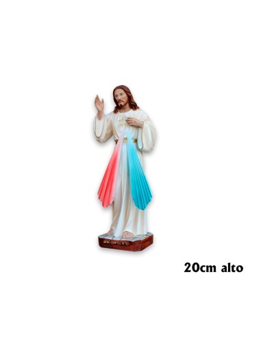 Jesus Misericordioso Res 20cm Decorado