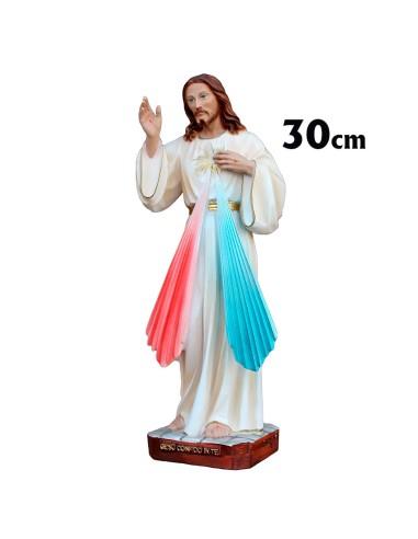 Jesus Misericordioso Res 30cm Decorado
